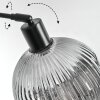 Ripoll Bogenstehlampe Glas 20 cm Schwarz, 1-flammig