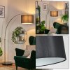 Soungou Stehleuchte 38 cm Messing, Schwarz, 1-flammig