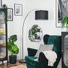 Soungou Stehleuchte 38 cm Chrom, Schwarz, 1-flammig