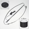 Soungou Stehleuchte 38 cm Chrom, Schwarz, 1-flammig