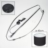 Bassagoda Stehleuchte 40 cm Chrom, Schwarz, 1-flammig