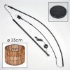 Cando Stehleuchte 35 cm Schwarz, 1-flammig