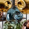 Ripoll Hängeleuchte Glas 20 cm Naturfarben, Schwarz, 8-flammig