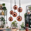 Gastor Hängeleuchte Glas 20 cm Kupferfarben, 6-flammig