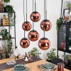 Gastor Hängeleuchte Glas 20 cm Kupferfarben, 6-flammig