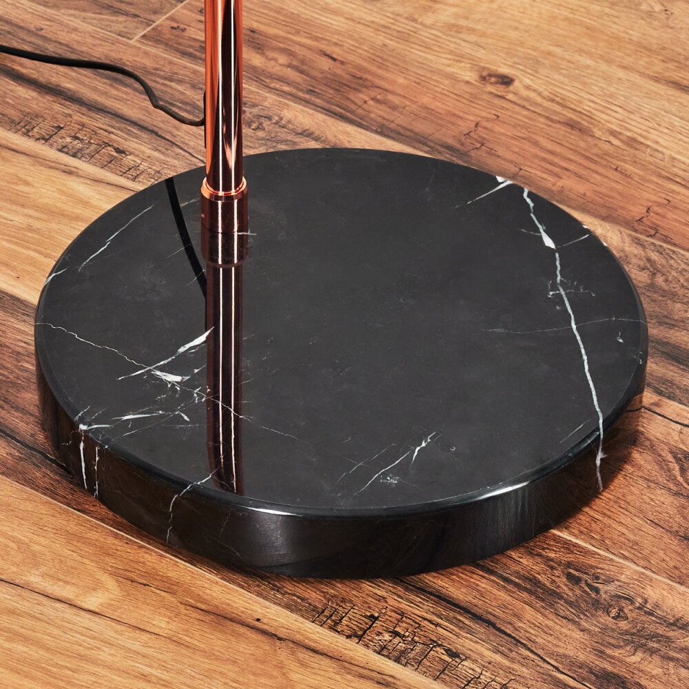 Bassagoda Stehleuchte 45 cm Kupferfarben, Schwarz, 1-flammig