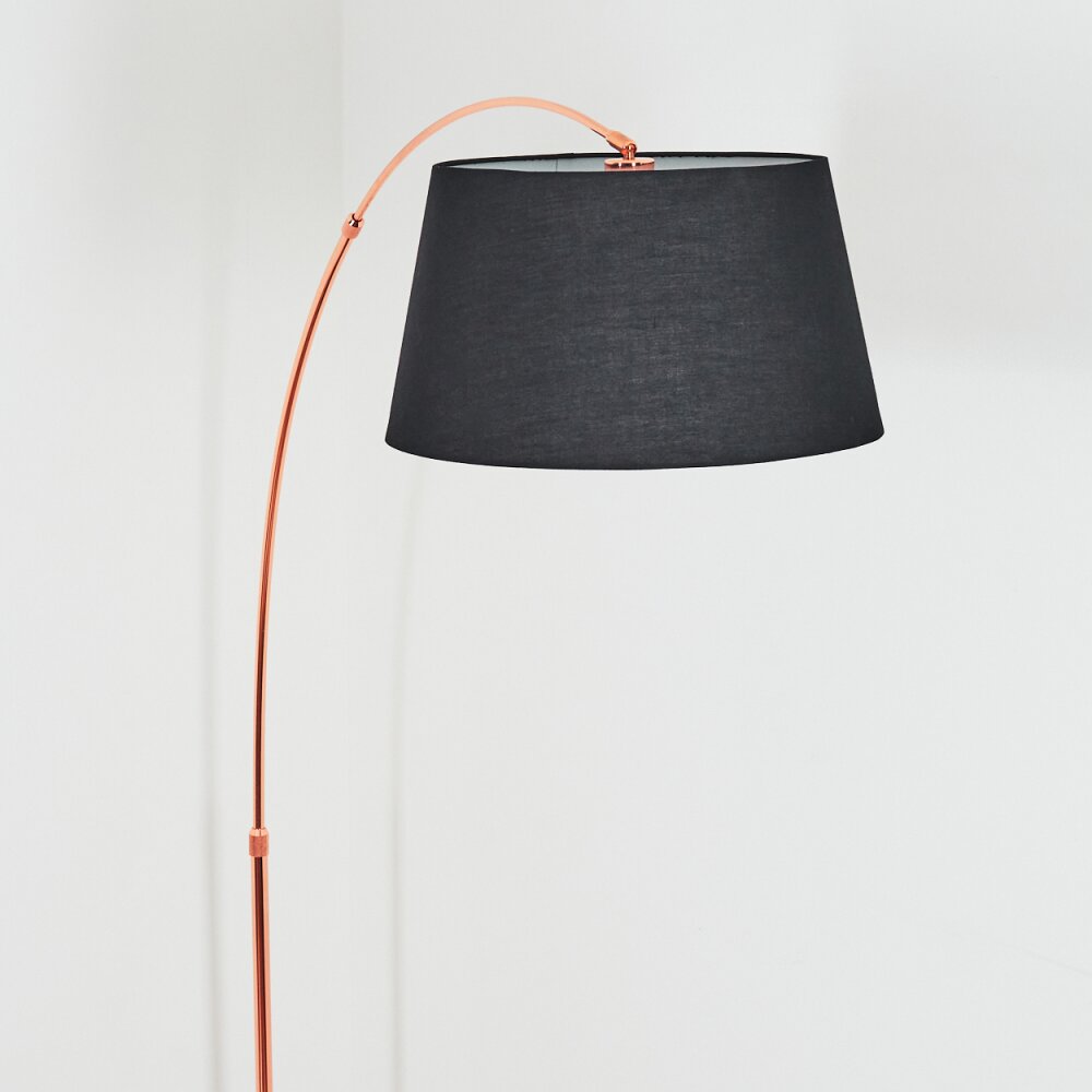 Bassagoda Stehleuchte 45 cm Kupferfarben, Schwarz, 1-flammig