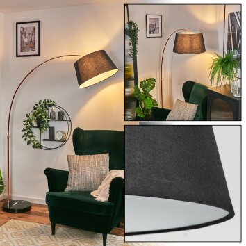 Bassagoda Stehleuchte 45 cm Kupferfarben, Schwarz, 1-flammig Bassagoda Stehleuchte 45 cm Kupferfarben, Schwarz, 1-flammig