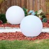 Ilorn Kugelleuchte Set 39 cm, 50 cm LED Weiß, 2-flammig, Fernbedienung