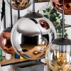 Gastor Hängeleuchte Glas 20 cm, 25 cm, 30 cm Bernsteinfarben, Chrom, Kupferfarben, Rauchfarben, 6-flammig