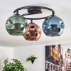 Ripoll Deckenleuchte Glas 15 cm Blau, Grün, Kupferfarben, 3-flammig