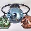 Ripoll Deckenleuchte Glas 15 cm Blau, Grün, Kupferfarben, 3-flammig