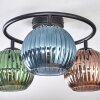 Koyoto Deckenleuchte Glas 15 cm Blau, Grün, Kupferfarben, 3-flammig