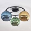 Koyoto Deckenleuchte Glas 15 cm Blau, Gold, Grün, 3-flammig