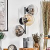 Gastor Wandleuchte Glas 15 cm Bernsteinfarben, Klar, Rauchfarben, 3-flammig