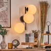 Gastor Wandleuchte Glas 15 cm Weiß, 3-flammig