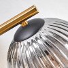 Koyoto Deckenleuchte Glas 15 cm Gold, Schwarz, 3-flammig