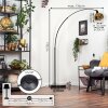 Ripoll Bogenstehlampe Glas 20 cm Schwarz, 1-flammig