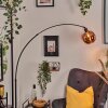 Ripoll Bogenstehlampe Glas 20 cm Schwarz, 1-flammig