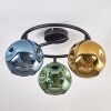 Ripoll Deckenleuchte Glas 15 cm Blau, Gold, Grün, 3-flammig