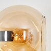 Koyoto Wandleuchte Glas 15 cm Gold, Schwarz, 3-flammig