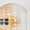 Koyoto Wandleuchte Glas 15 cm Bernsteinfarben, Klar, Rauchfarben, 3-flammig