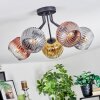 Ripoll Deckenleuchte Glas 15 cm Gold, Klar, Kupferfarben, Rauchfarben, 5-flammig