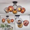 Ripoll Deckenleuchte Glas 15 cm Chrom, Gold, Kupferfarben, Rauchfarben, 5-flammig
