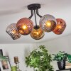 Ripoll Deckenleuchte Glas 15 cm Chrom, Gold, Kupferfarben, Rauchfarben, 5-flammig