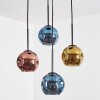 Ripoll Hängeleuchte Glas 15 cm Blau, Gold, Kupferfarben, 4-flammig