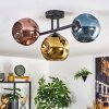 Ripoll Deckenleuchte Glas 15 cm Blau, Gold, Kupferfarben, 3-flammig