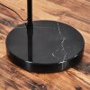 Bassagoda Bogenlampe 40 cm Schwarz, 1-flammig, Stoffschirm