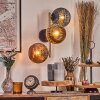 Koyoto Wandleuchte Glas 15 cm Gold, Schwarz, 3-flammig