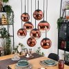 Gastor Hängeleuchte Glas 20 cm Klar, Kupferfarben, 8-flammig