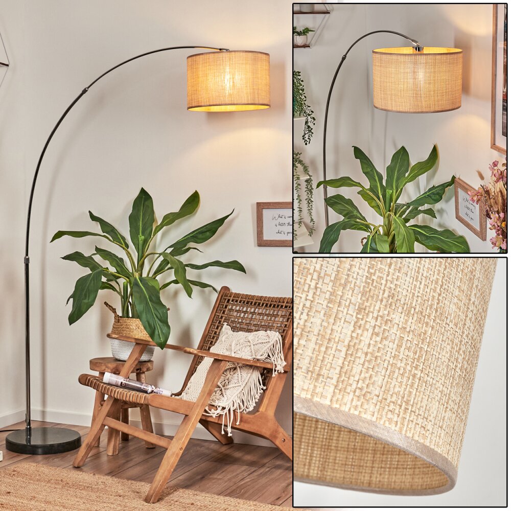Sabadim Stehleuchte 35 cm Chrom, Schwarz, 1-flammig main product photo