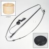 Sabadim Stehleuchte 35 cm Chrom, Schwarz, 1-flammig