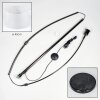 Bassagoda Stehleuchte 45 cm Chrom, Schwarz, 1-flammig