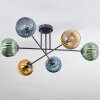 Koyoto Deckenleuchte Glas 15 cm Blau, Gold, Grün, 6-flammig