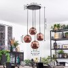 Ripoll Hängeleuchte Glas 20 cm Kupferfarben, 4-flammig