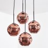Ripoll Hängeleuchte Glas 20 cm Kupferfarben, 4-flammig