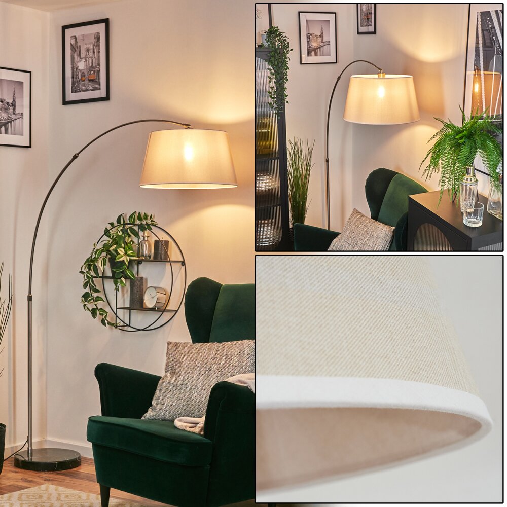 Bassagoda Stehleuchte 45 cm Nickel-Matt, Schwarz, 1-flammig main product photo