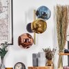 Ripoll Wandleuchte Glas 15 cm Gold, Schwarz, 3-flammig