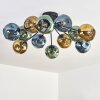 Ripoll Deckenleuchte Glas 15 cm Blau, Gold, Grün, 12-flammig