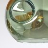Ripoll Deckenleuchte Glas 15 cm Naturfarben, Schwarz, 3-flammig