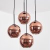 Ripoll Hängeleuchte Glas 20 cm Kupferfarben, 4-flammig