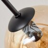 Koyoto Deckenleuchte Glas 15 cm Bernsteinfarben, Chrom, Klar, Rauchfarben, 8-flammig