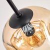 Koyoto Deckenleuchte Glas 15 cm Bernsteinfarben, Rauchfarben, 10-flammig