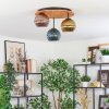 Koyoto Deckenleuchte Glas 15 cm Naturfarben, Schwarz, 3-flammig