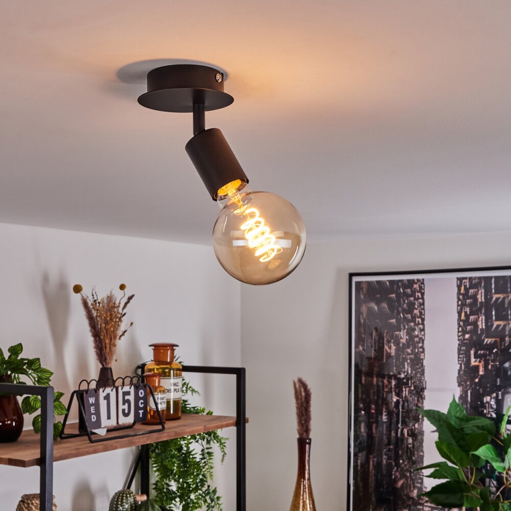 Geira Deckenleuchte Schwarz, 1-flammig main product photo