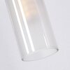 Morges Spiegelleuchte LED Dunkelbraun, Nickel-Matt, 2-flammig